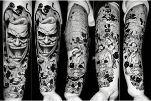 Joker, cards, money tattoo idea