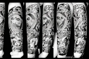 Joker, cards, money tattoo idea