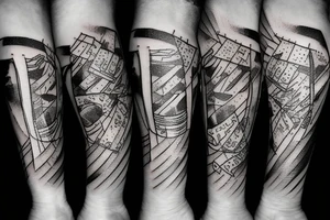 Glass of a beer tattoo idea