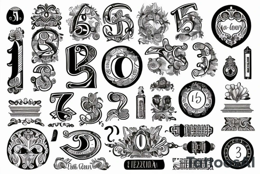 the word 'sobreviviente' on a banner with the number 50 in roman numerals tattoo idea