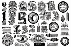 the word 'sobreviviente' on a banner with the number 50 in roman numerals tattoo idea