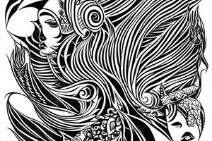 Jibaro siren tattoo of her half in the water as it will be at the back of my arm above my elbow tattoo idea
