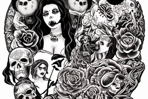 Love death and Robots Tv show Jibaro episode - siren tattoo of her half in the water as it will be at the back of my arm above my elbow tattoo idea
