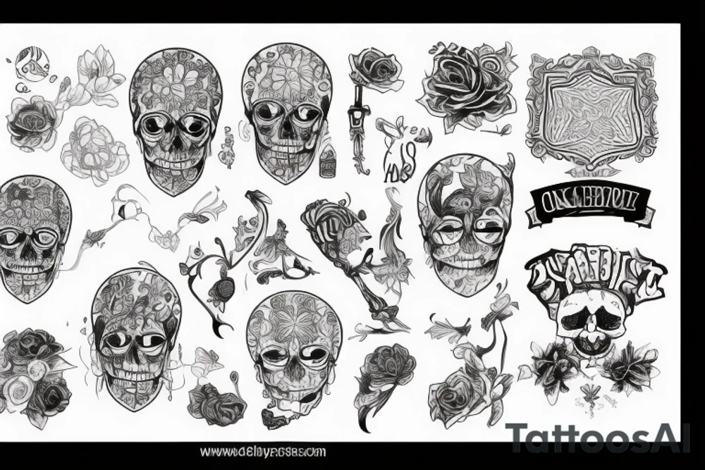 Шлем самурая с оскалом tattoo idea