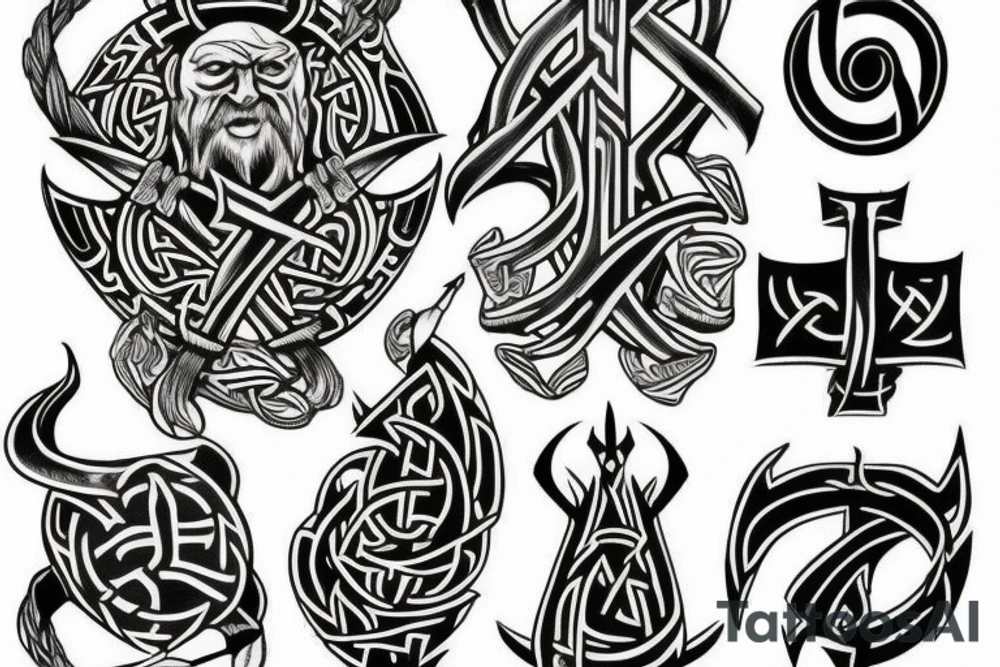 viking, rune, dark tattoo idea
