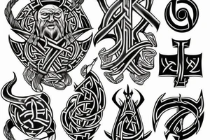 viking, rune, dark tattoo idea