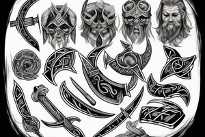 viking, rune, dark tattoo idea