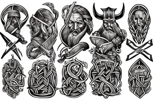 viking, rune, dark tattoo idea