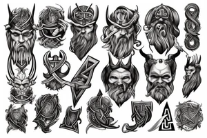 odin, rune, dark tattoo idea
