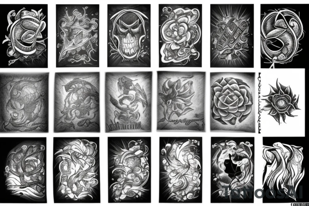 Rainstorm tattoo idea