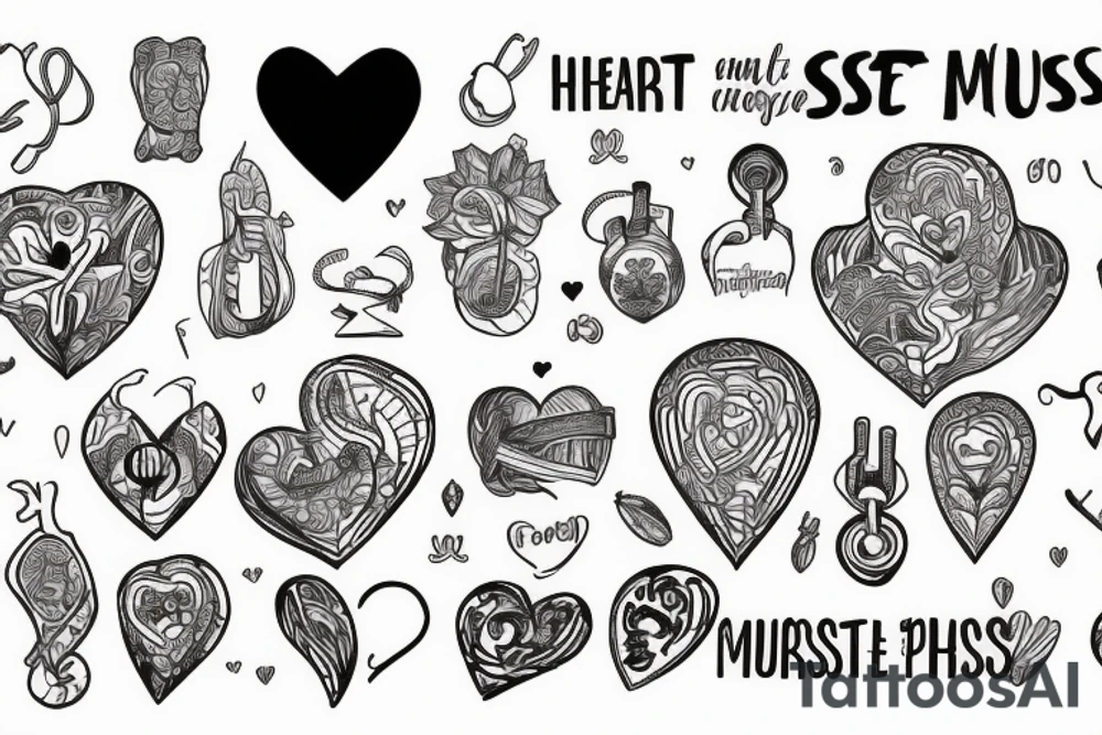 The heart is the strongest muscle tattoo idea