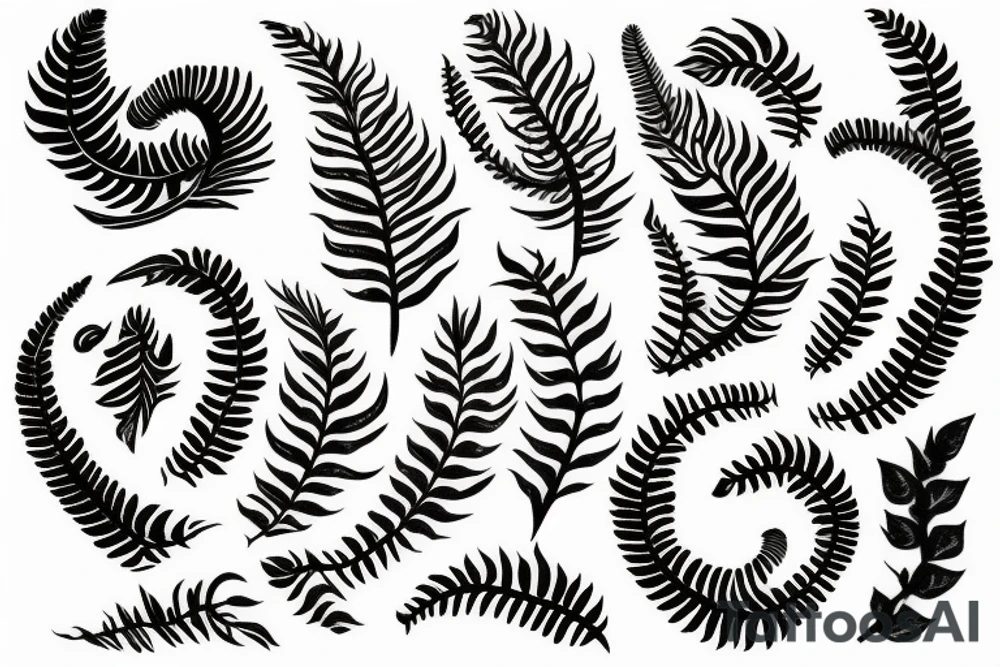 Silver fern tattoo idea