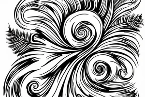 Silver fern tattoo idea