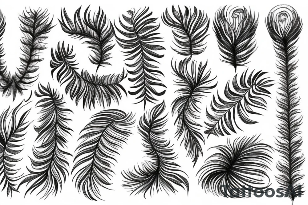 Silver fern mixed with the trinity knot tattoo idea