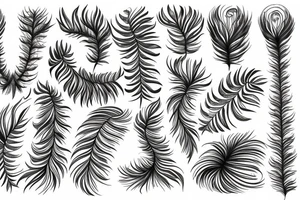 Silver fern mixed with the trinity knot tattoo idea