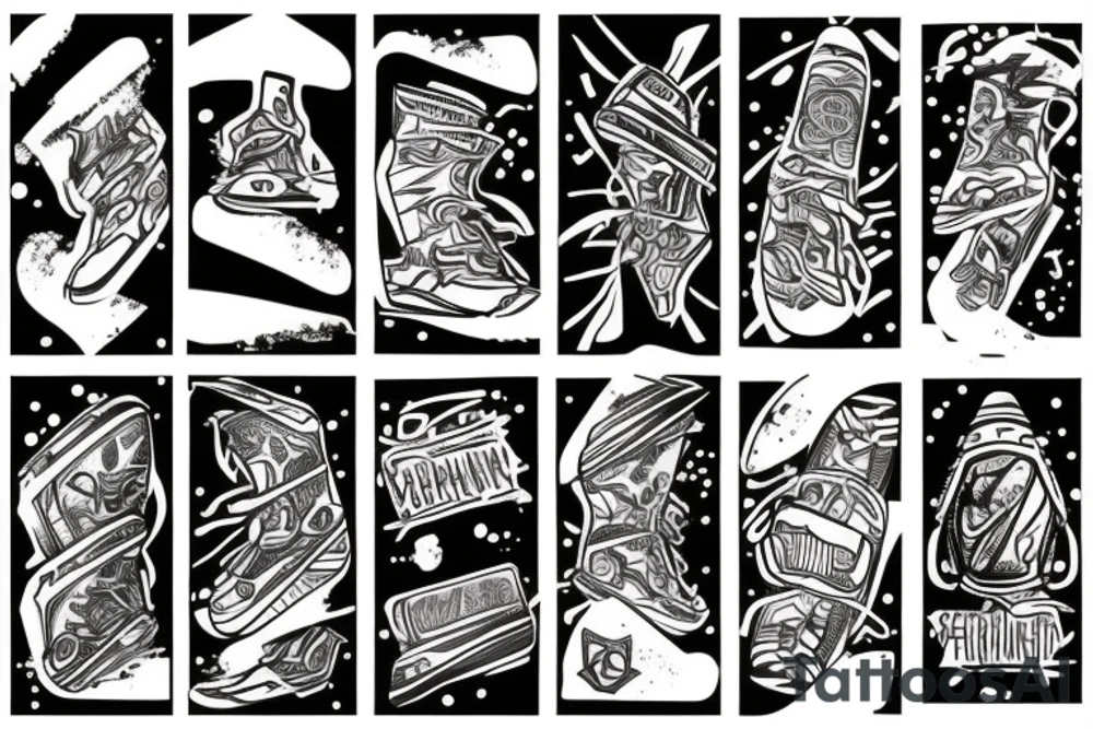 Snowboard season tattoo idea