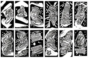 Snowboard season tattoo idea