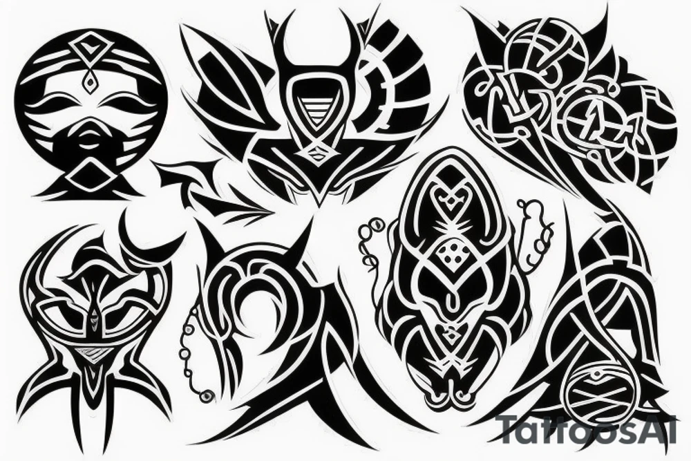 cyber sigil tattoo tattoo idea