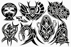 cyber sigil tattoo tattoo idea