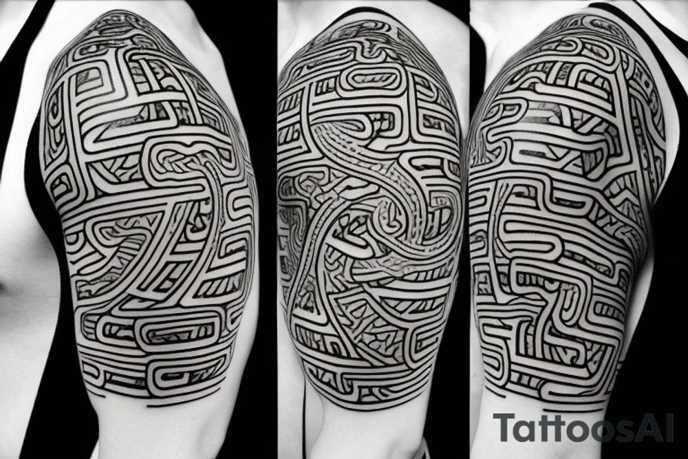 cyber sigil tattoo japnese oni tattoo idea