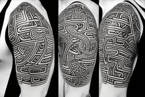 cyber sigil tattoo japnese oni tattoo idea