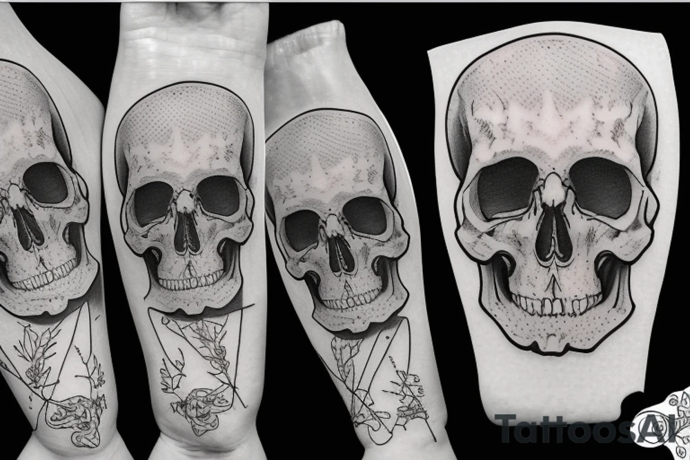 Bottom half of a skull tattoo idea