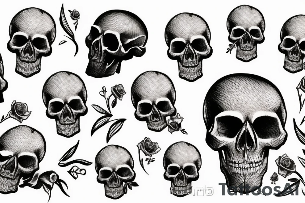 Bottom half of a skull tattoo idea