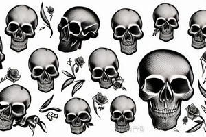 Bottom half of a skull tattoo idea