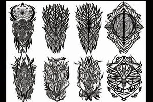 Long tree tattoo idea