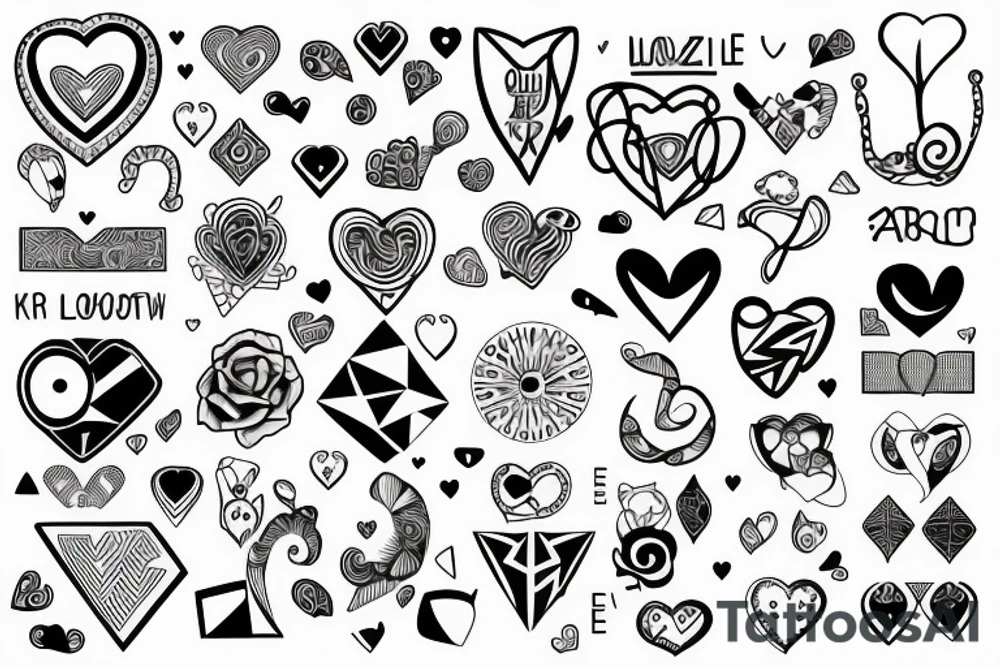 love puzzle for man and woman tattoo idea