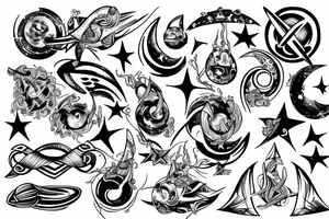 Viking space stars infinity tattoo idea