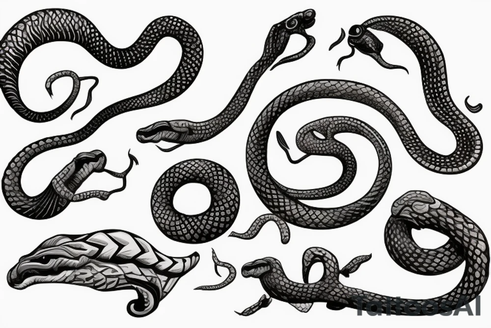 Perl snake tattoo idea
