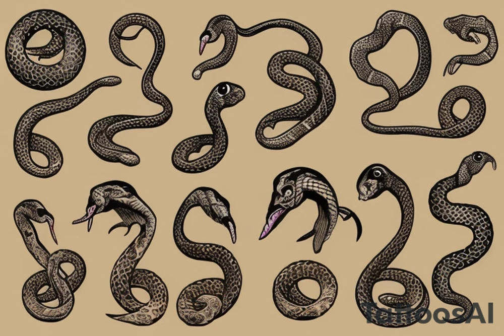 Perl snake tattoo idea