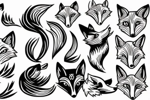 fox fox tattoo idea