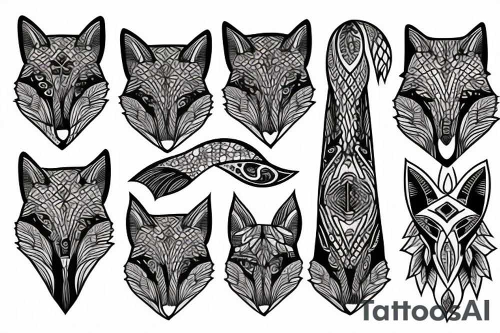 fox tattoo tattoo idea