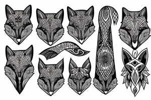 fox tattoo tattoo idea