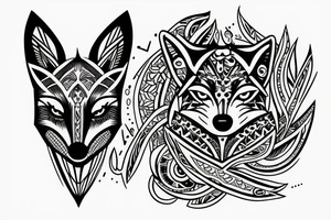 fox tattoo tattoo idea