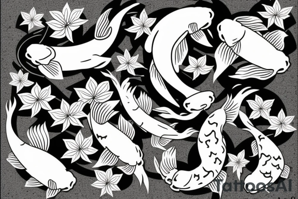 Koi carp tattoo idea