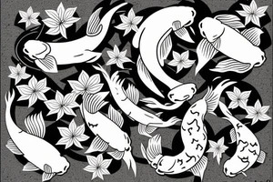 Koi carp tattoo idea
