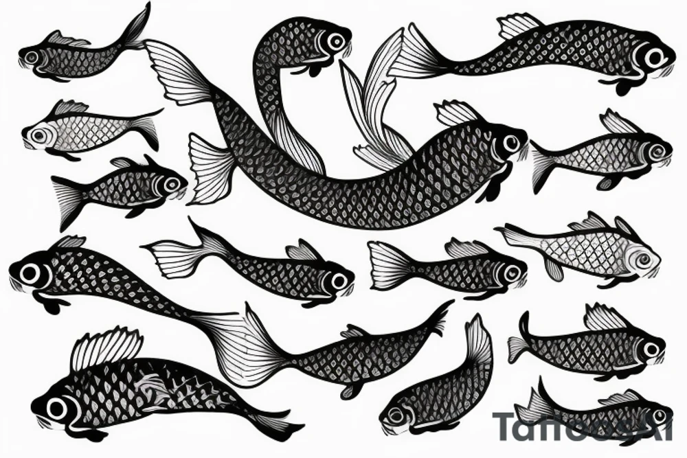 Koi carp tattoo idea