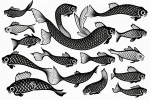 Koi carp tattoo idea