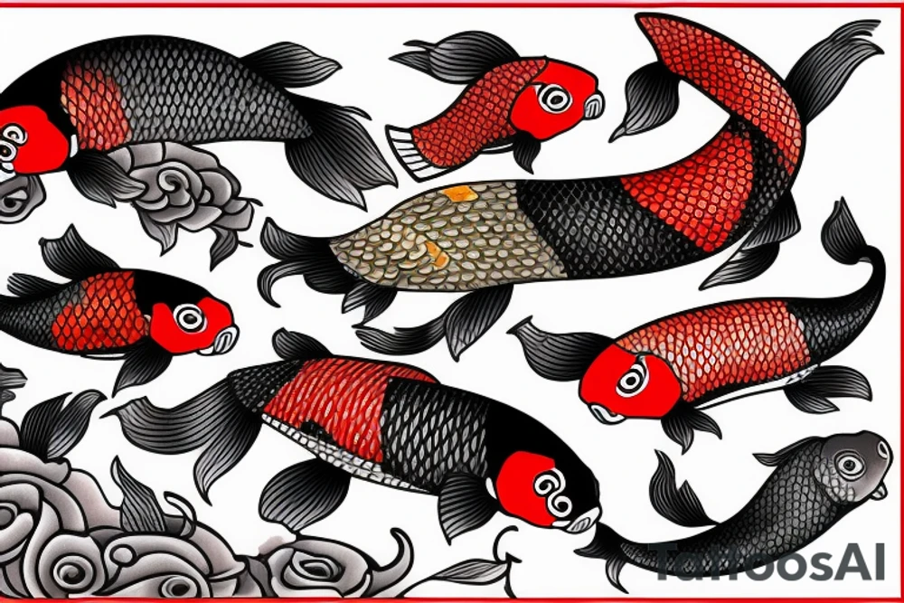 Koi carp tattoo idea