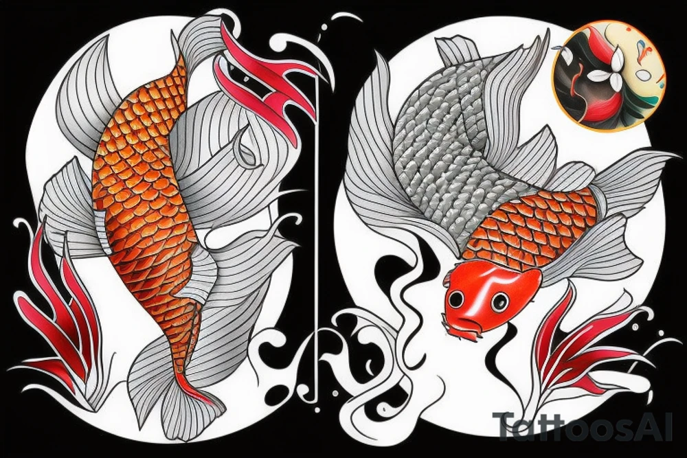 Koi carp tattoo idea