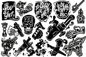 If you don't fight you die tattoo idea