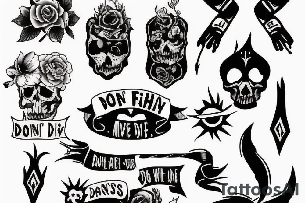 If you don't fight you die tattoo idea