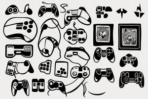 Game console tattoo idea