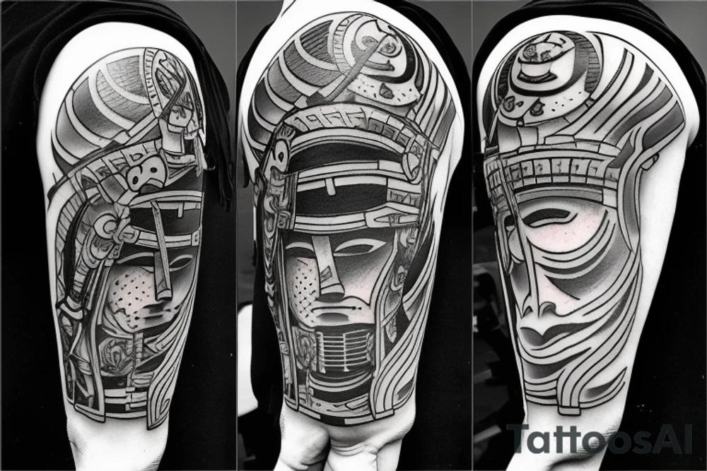 Spartan vs samurai tattoo idea