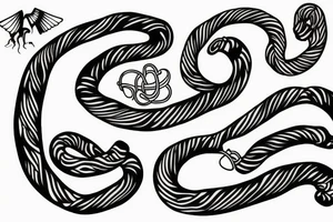 Umbilical cord to smooth line tattoo idea