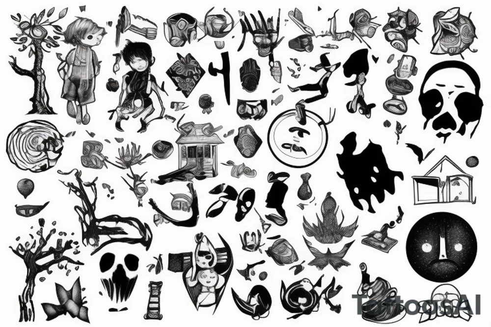 A boy who felt alone is his childhood tattoo idea