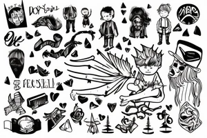 A boy who felt alone is his childhood tattoo idea